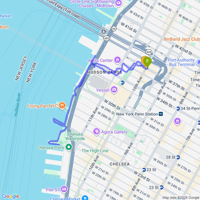 Route map for Run with G 41
