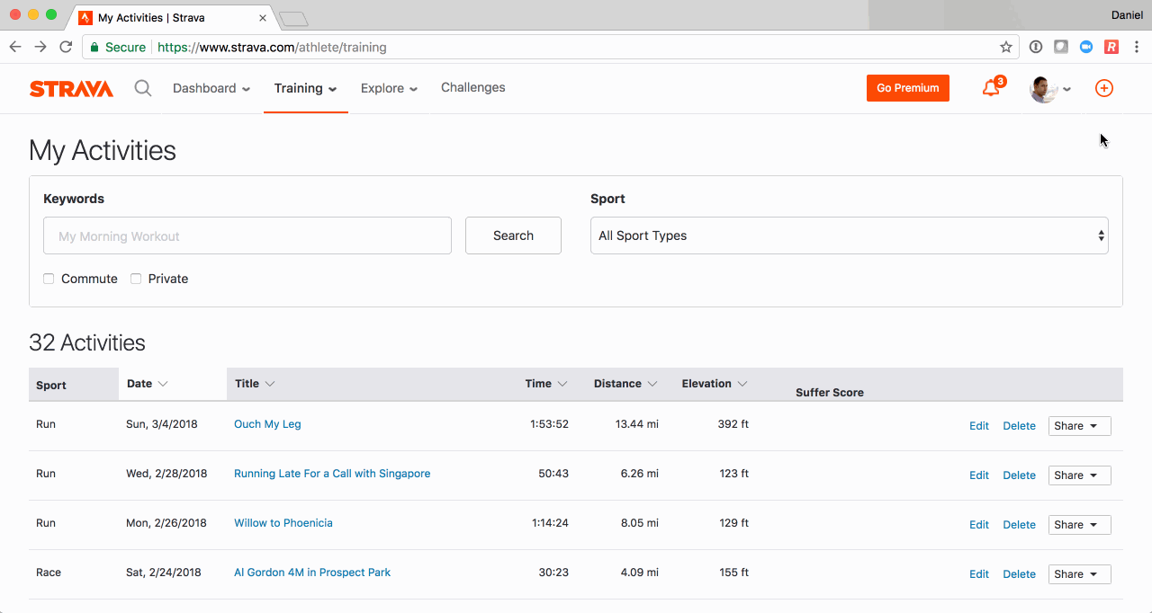 mapmyride to strava